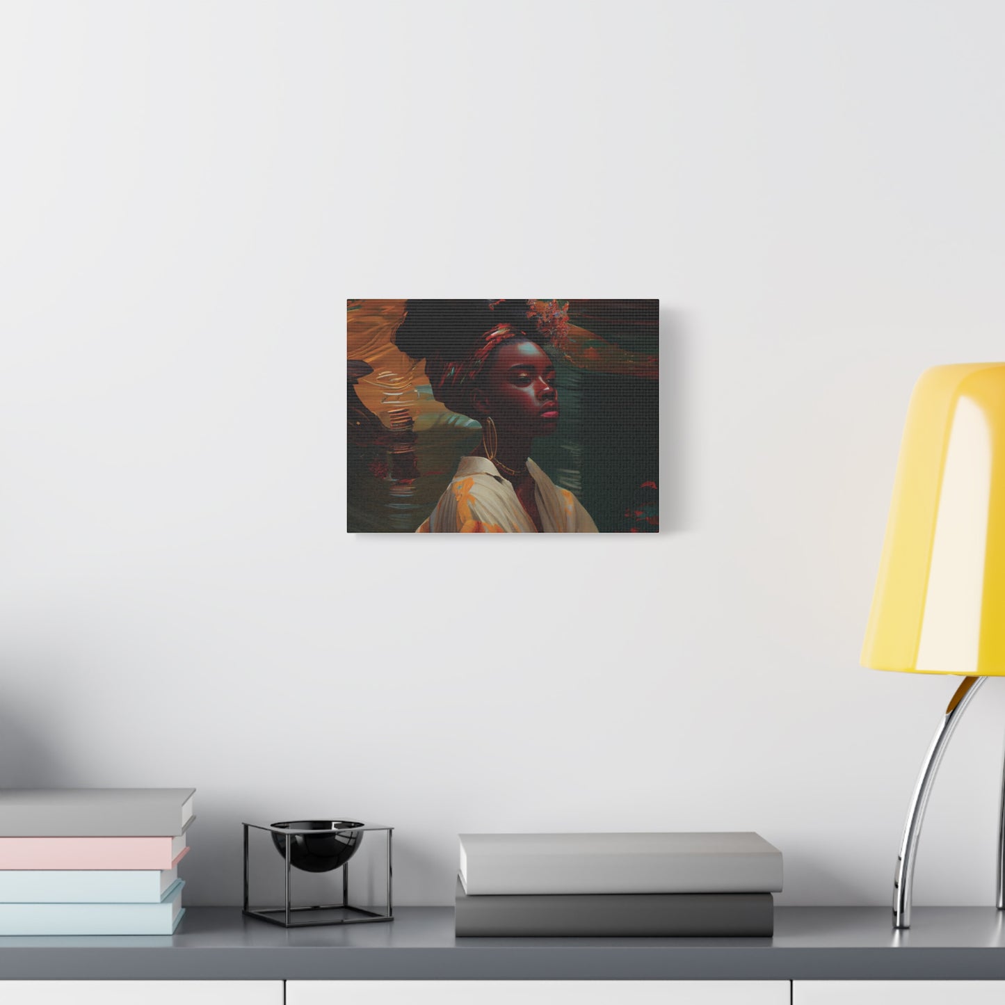 Black woman Matte Canvas, Stretched, 1.25"