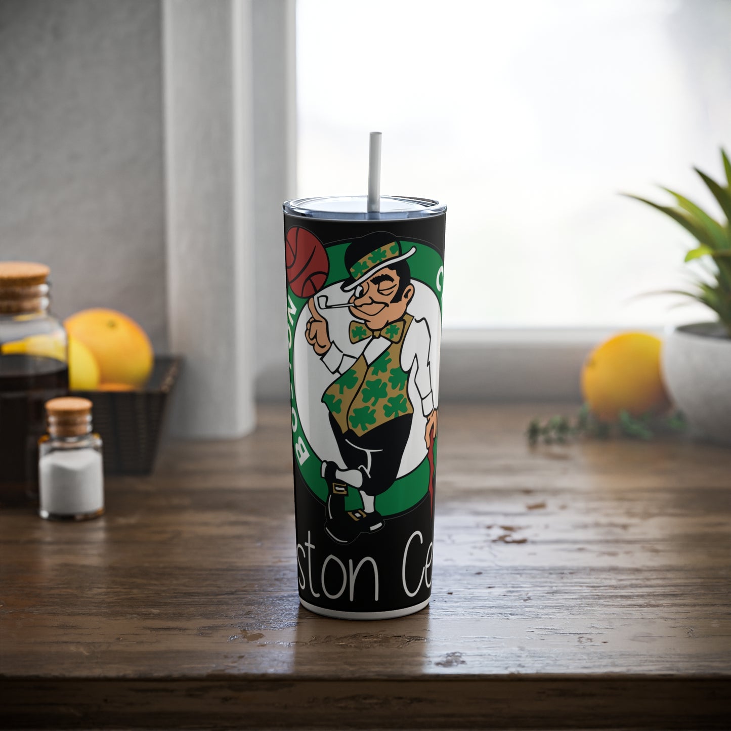 Skinny Steel Tumbler with Straw, 20oz