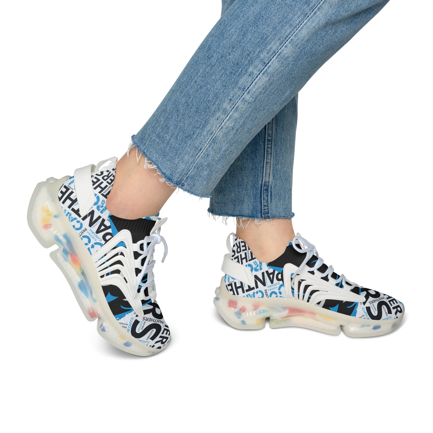 Carolina Panthers Women's Mesh Sneakers