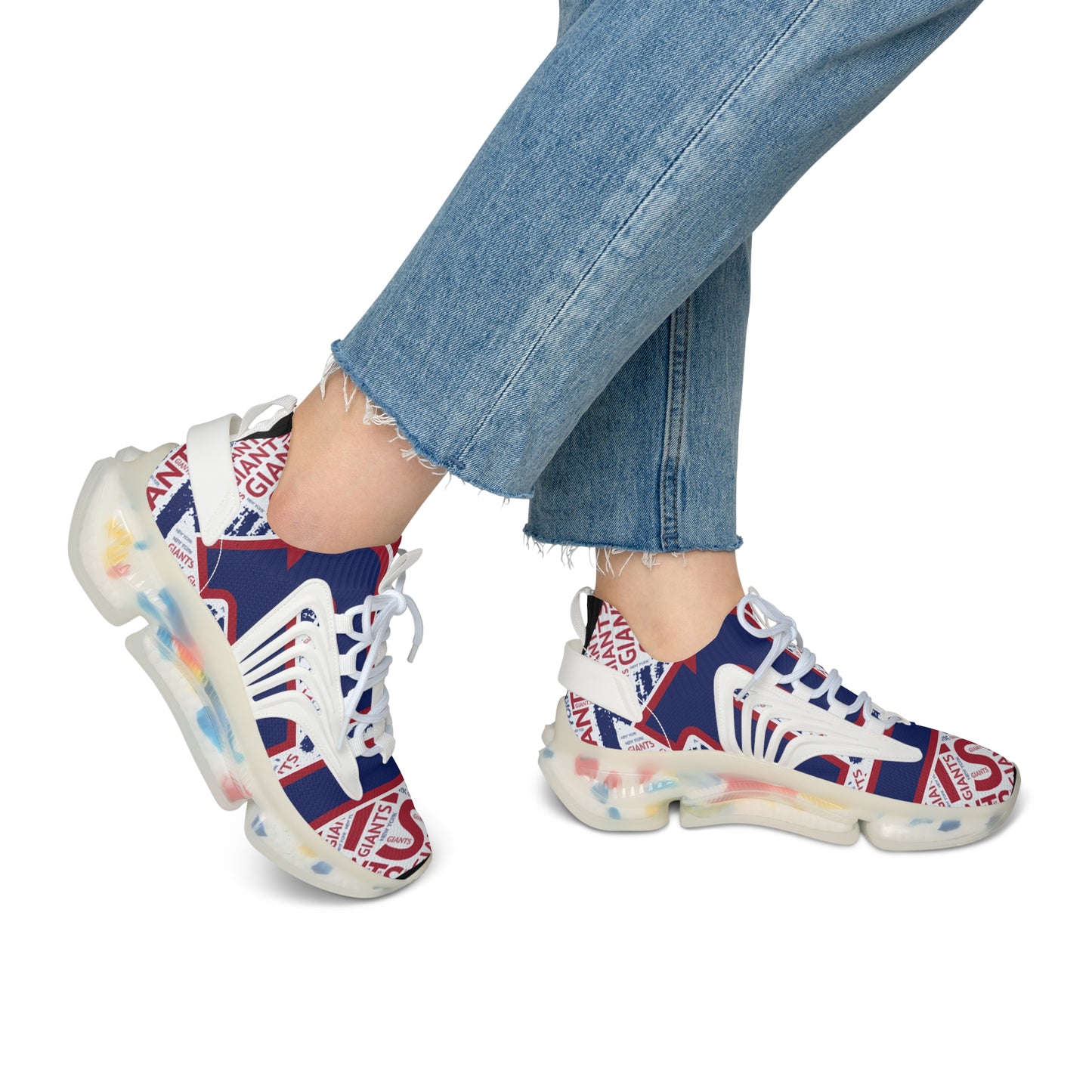 NY Giants Women's Mesh Sneakers