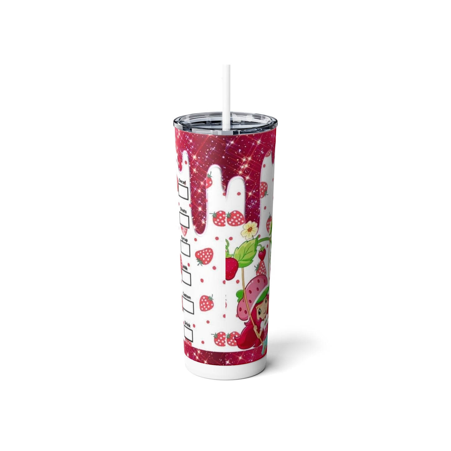 Skinny Steel Tumbler with Straw, 20oz