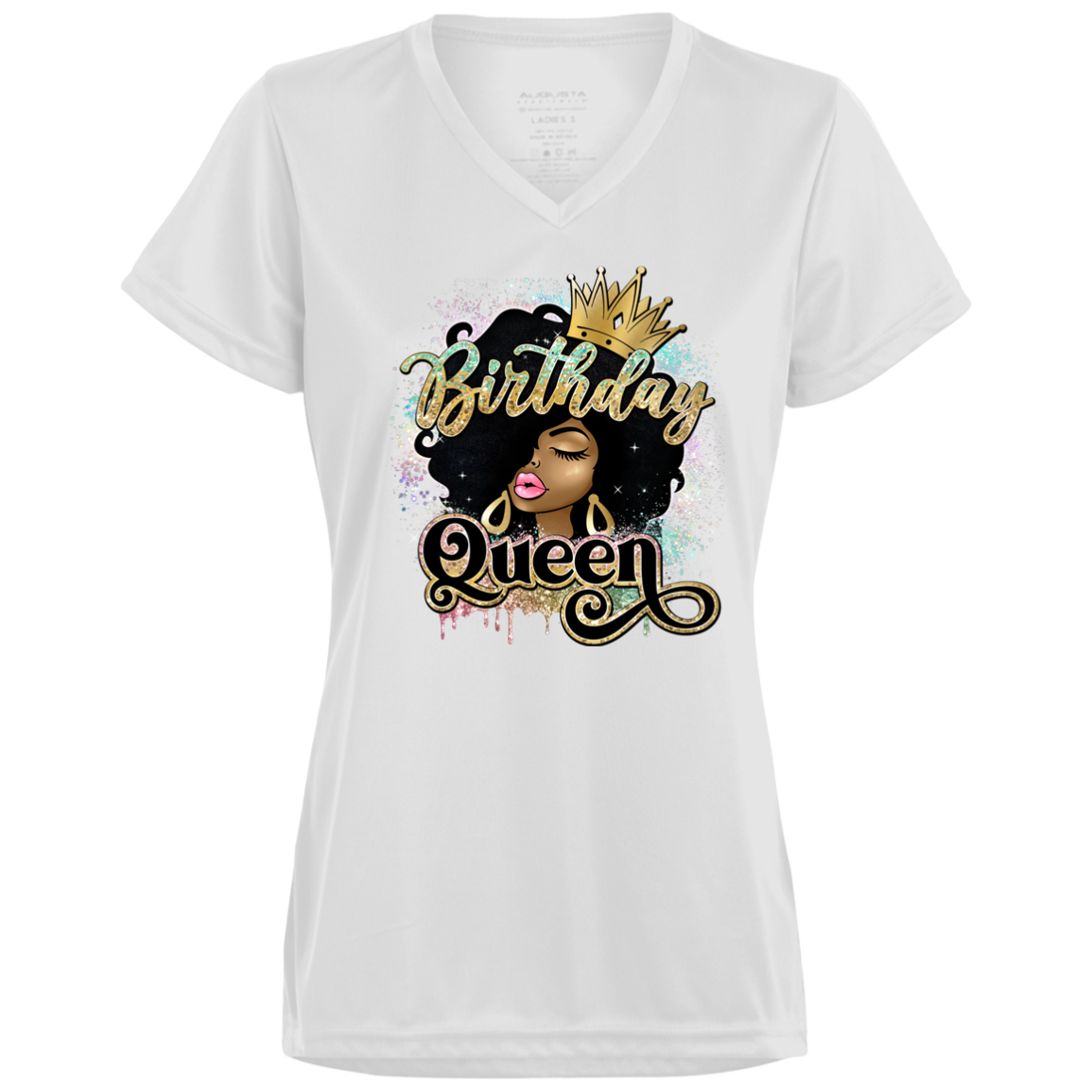 1790 Ladies’ Moisture-Wicking V-Neck Tee