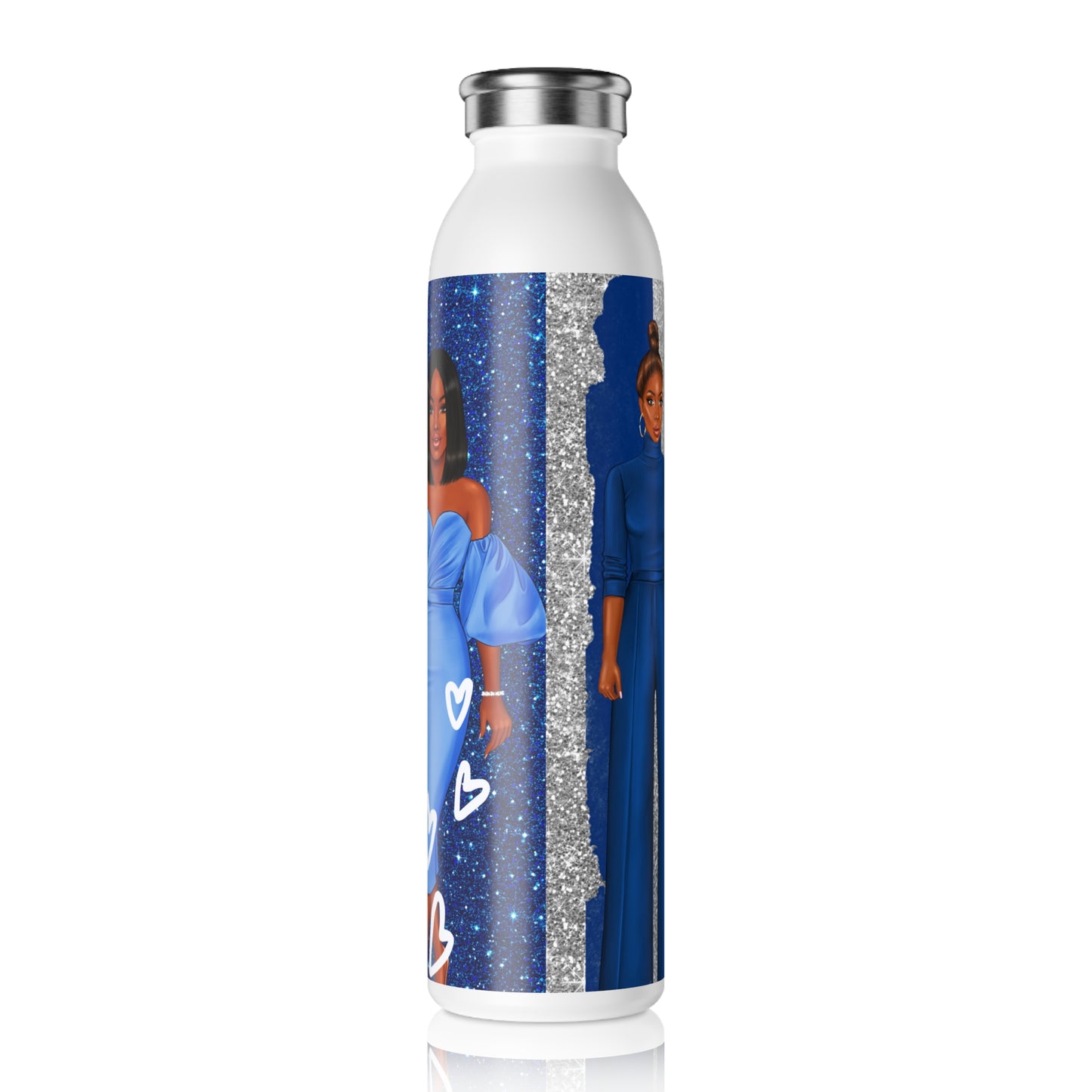 Zeta Phi Beta Slim Water Bottle