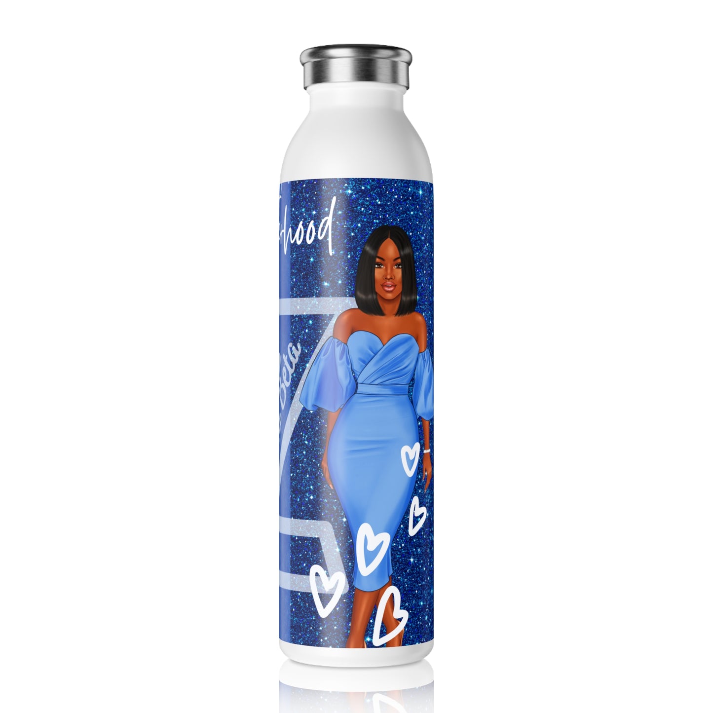 Zeta Phi Beta Slim Water Bottle