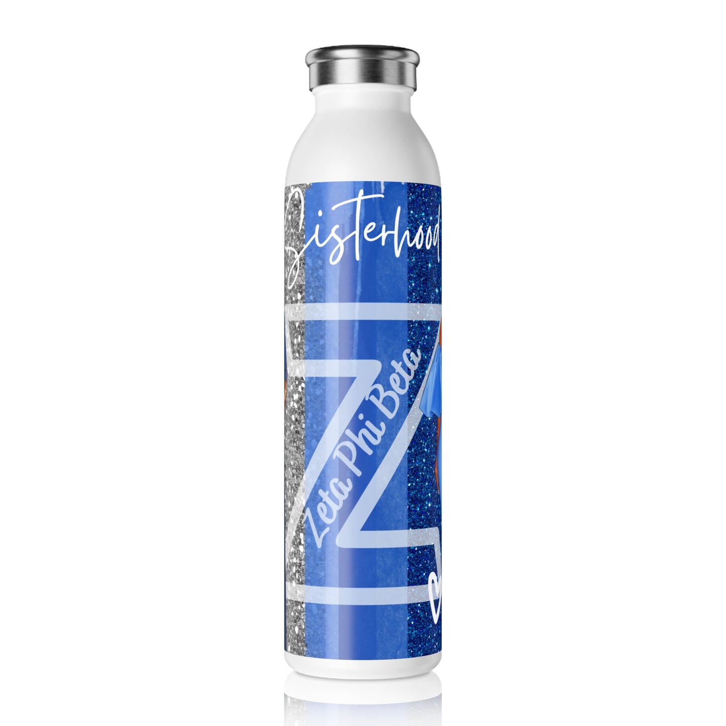 Zeta Phi Beta Slim Water Bottle