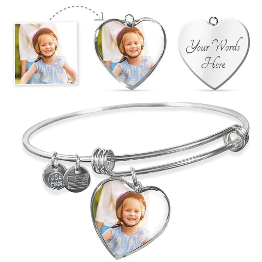 Heart Keepsake Pendant and Bracelet